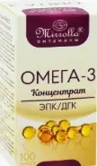 Омега-3 концентрат Капсулы 370мг №100 от САМФАРМ Сергиев Посад Птицеградская
