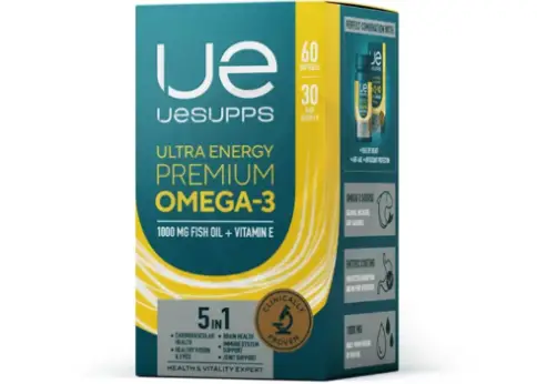Омега-3 Премиум UESUPPS Ultra Energy Капсулы №60 произодства Ultra energy supplements (Ультра Энерджи)