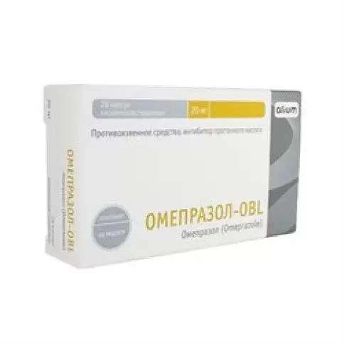 Омепразол Капсулы 20мг №28 произодства Ниармедик Фарма ООО