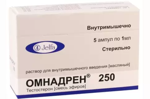 Омнадрен Ампулы 250мг 1мл №5 в Реутове
