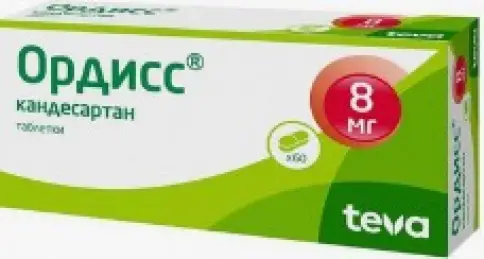 Ордисс Таблетки 8мг №60 произодства Тева