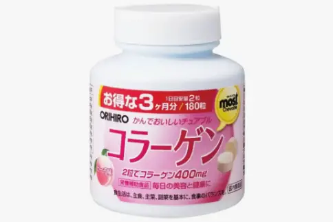 Орихиро Коллаген со вкусом Персика Таблетки жевательные №180 произодства Орихиро