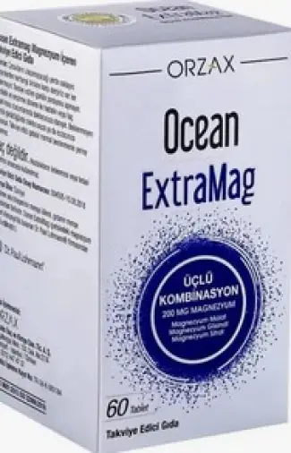 Orzax (Орзакс) Ocean Экстрамаг TreoG (Магния L-треонат+бисглицинат, В6+Д3+С) Таблетки 100мг+5мг+400МЕ+60мг №60 произодства ORZAX (Орзакс)