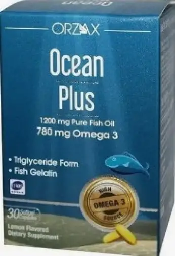 Orzax (Орзакс) Ocean Plus Рыбий жир Омега-3 Капсулы 1200мг (780мг) №30 произодства ORZAX (Орзакс)