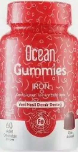 Orzax Ocean Gummies Iron Орзакс Оушен Гаммиc Железо Пастилки жевательные 8.5мг №60 произодства Bender saglik hizmetleri tic. l.s.