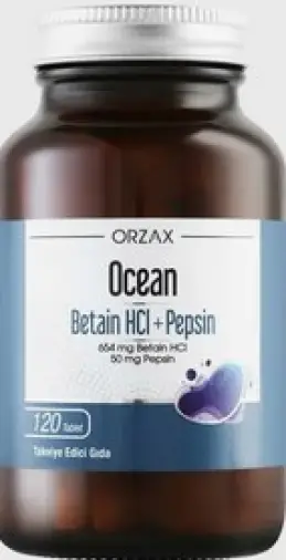 Orzax Ocean Орзакс Оушен Бетаин Гидрохлорид + Пепсин Таблетки №120 произодства ORZAX (Орзакс)