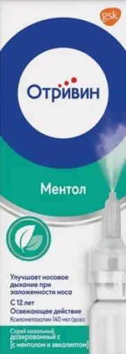 Отривин с ментолом и эвкалиптом