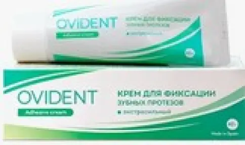 Ovident Крем для фиксации зубных протезов экстрасильный Мятный, туба 40г произодства Приоритет