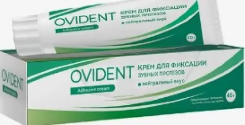 Ovident Крем для фиксации зубных протезов Нейтральный, туба 40г произодства Приоритет
