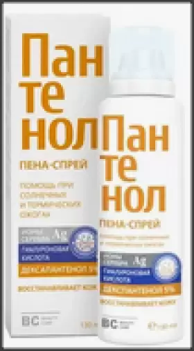 Пантенол пена-спрей Флакон 130мл произодства Аэро-Про