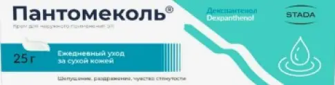 Пантомеколь крем для наружн применения Туба 5% 25г произодства Нижфарм ОАО