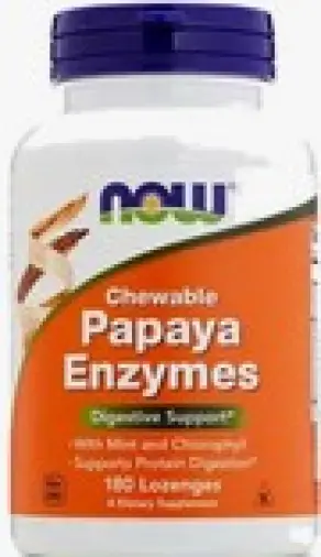 Папайя Фермент Пастилки жеват. №180 произодства НауФудс