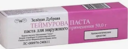 Паста Теймурова Флакон 50г произодства Зелёная дубрава ЗАО