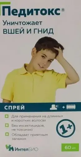 Педитокс ср-во педикулицидное Спрей+гребень 60мл произодства Фармтек