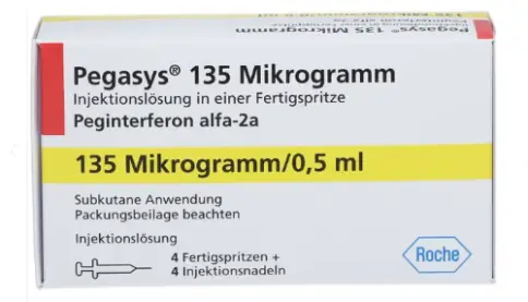 Пегасис Шприц-тюбик 135мкг/мл №4 произодства Ф. Хоффманн-ля Рош Лтд.