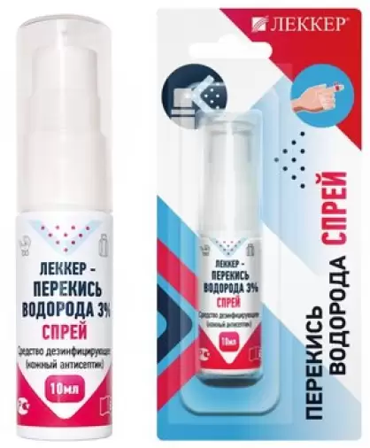 Перекиси водорода р-р Спрей 3% 10мл