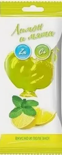 Петушок на палочке витамин С и Цинк Карамель леденцовая (лимон-мята) 17г произодства Гуслица ООО