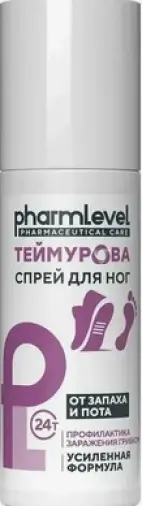 Pharmlevel Теймурова спрей для ног усиленная формула Флакон 150мл произодства Зелёная дубрава ЗАО