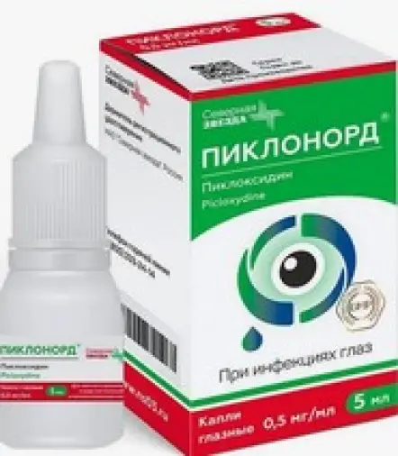 Пиклонорд Капли глазные 500мкг/мл 5мл произодства Северная Звезда