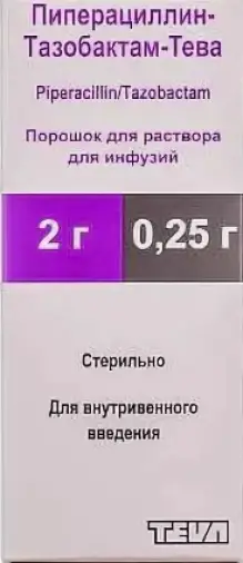 Пиперациллин+Тазобактам Порошок д/в/в введ. 2г+250мг №1 в Раменском