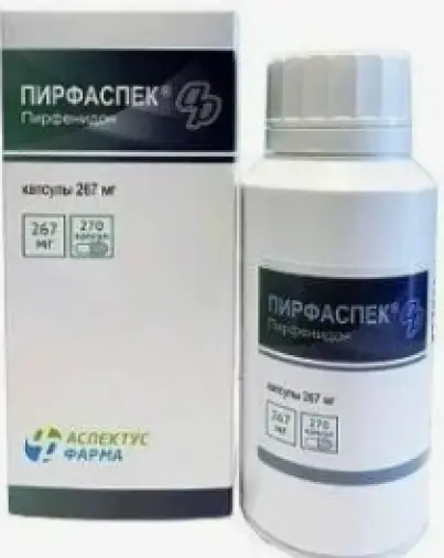 Пирфаспек Капсулы 267мг №270 произодства Аспектус фарма