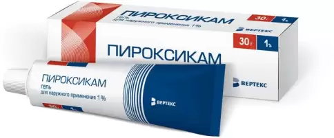 Пироксикам Гель 1% 30г произодства Вертекс ЗАО