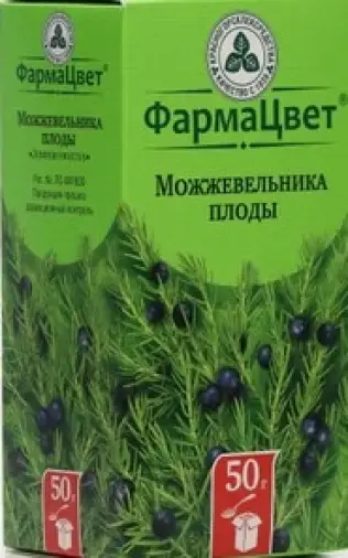Плоды можжевельника Упаковка 50г произодства Красногорсклексредства ОАО