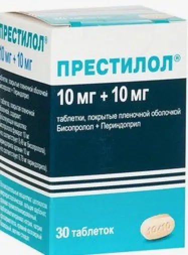 Престилол Таблетки п/о 10мг+10мг №30 произодства Сервье