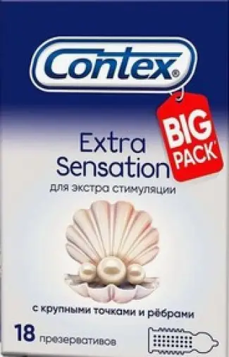 Презервативы Contex Extra sensation Упаковка №18