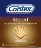 Презервативы Contex Ribbed Упаковка №3 от ФАРМ ГАРМОНИЯ