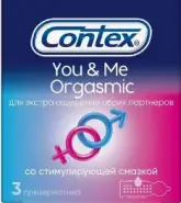 Презервативы Contex You&Me Orgasmic Упаковка №3 от ЗДРАВЛЕК