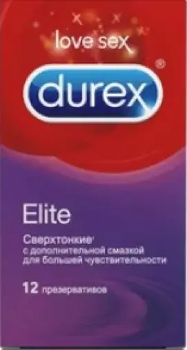 Презервативы Durex Elite Упаковка №12 произодства Рекитт Бенкизер