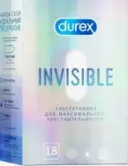 Презервативы Durex Invisible ультратонкие Упаковка №18 от Международная аптека