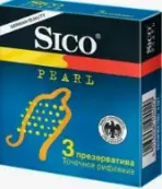 Презервативы Sico Pearl рифлёные Упаковка №3 от СиПиА Продакшион