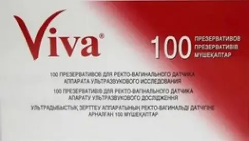 Презервативы Viva для УЗИ Упаковка №1 произодства Рихтер Руббер Технолоджи