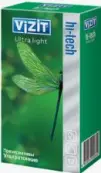 Презервативы Vizit Hi-Tech ультратонкие Упаковка №12 от ЦПР Продуктионс