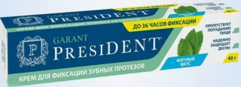 ПрезиДЕНТ крем для фиксации зубных протезов Мятный, туба 40г