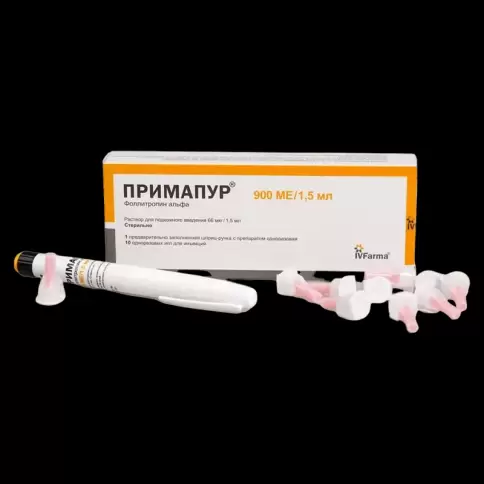 Примапур Шприц-ручка 66мкг 1.5мл №1 произодства Медсинтез Завод ООО