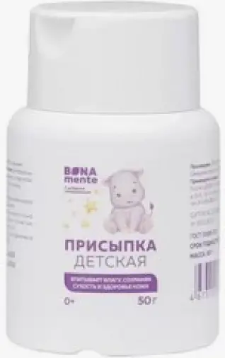 Присыпка детская Бона менте Bona mente Флакон 50г