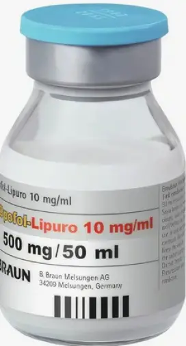 Пропофол-Липуро Эмульсия в/в 1% 50мл произодства Б.Браун Мельзунген АГ