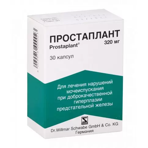 Простаплант Капсулы 320мг №30 произодства Доктор Вилльмар Швабе