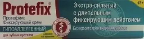 Протефикс крем фиксирующий экстрасильный Гипоаллергенный, туба 40мл в Долгопрудном