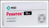 Ренитек Таблетки 10мг №14 от Мерк Шарп и Доум