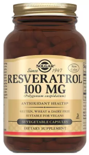 Ресвератрол Капсулы 100мг (775мг) №60 произодства Солгар