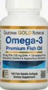 Рыбий жир Омега-3 Премиум California Gold Nutrition