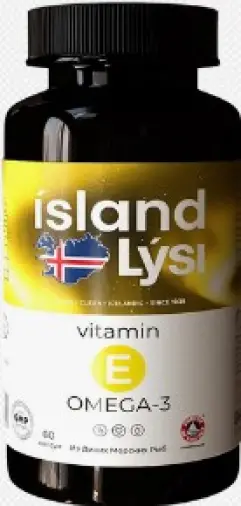 Рыбий жир Омега-3 с вит.Е Капсулы 500мг №60 произодства Лиси