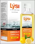 Рыбий жир Омега-3 с вкус.добавками Флакон 240мл от Лиси
