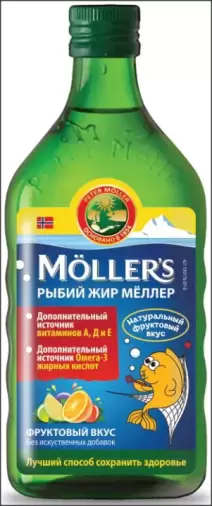 Рыбий жир Омега-3 с вкус.добавками Флакон 250мл