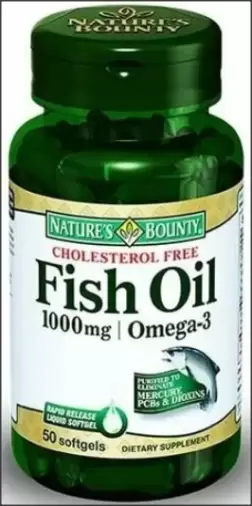 Рыбий жир Омега-3 Капсулы 1г №50 произодства Нэйчерс Баунти