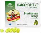 Рыбий жир с ламинарией Капсулы №100 от Биоконтур